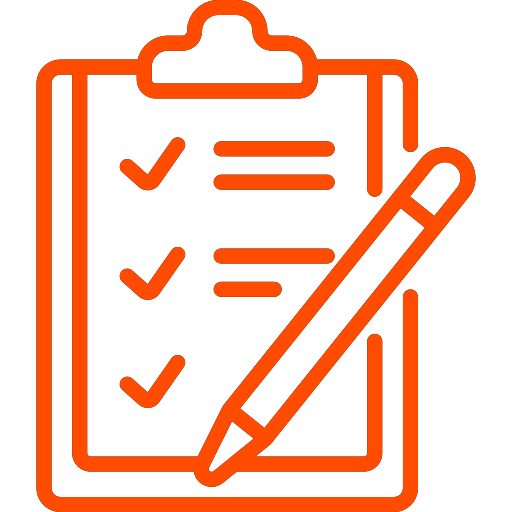 planning-red Checklist and pen with clipboard